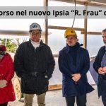 Visita al cantiere del nuovo Ipsia “R. Frau” di San Ginesio: Andrea Bocelli Foundation – Commissario Castelli – sindaco Ciabocco
